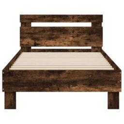 Walplus Engineered Wood Bed Frame With Headboard Rgb Led Lights And Slatted Base For Bedroom - thumbnail 7