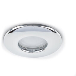 Valuelights Fire Rated Bathroom/shower Ip65 Rated Chrome Domed Ceiling Downlight - Includes 5W Led Bulb 6500K Cool White