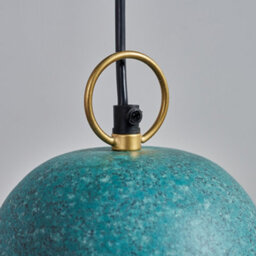 Valuelights Broden Contemporary Speckled Green Dome Ceiling Pendant Light Fitting - thumbnail 3