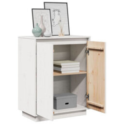 Vidaxl Sideboard White 60X34X75 Cm Solid Wood Pine - thumbnail 5