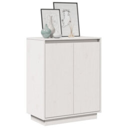 Vidaxl Sideboard White 60X34X75 Cm Solid Wood Pine - thumbnail 4