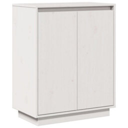 Vidaxl Sideboard White 60X34X75 Cm Solid Wood Pine - thumbnail 2