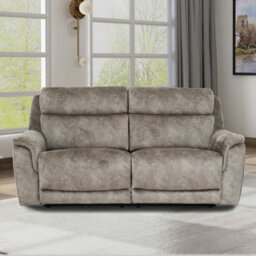 Xample Oscar Grey Fabric 2 Seater Power Reclining Sofa With Power Headrests & Usb/usb-C Ports - Pocket Sprung Seat Cushion Comfort - thumbnail 2