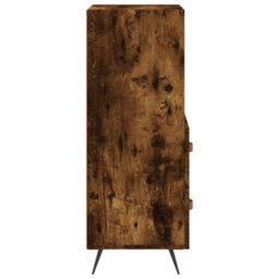 Berkfield Sideboard Smoked Oak 34.5X34X90 Cm Engineered Wood - thumbnail 7