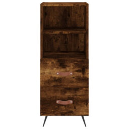 Berkfield Sideboard Smoked Oak 34.5X34X90 Cm Engineered Wood - thumbnail 6