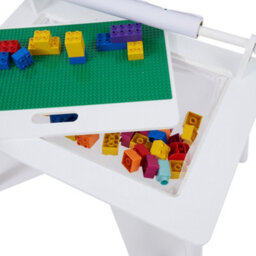 Liberty House Toys Kid's White Writing Multi-Purpose Table - thumbnail 5