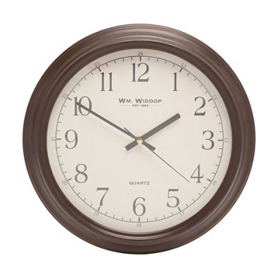 WILLIAM WIDDOP Wm Widdop Classic Wooden Wall Clock 31Cm