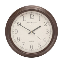 WILLIAM WIDDOP Wm Widdop Classic Wooden Wall Clock 31Cm