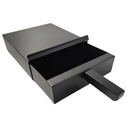 Thorness Black Powder Coated Fireside Metal Square Ash Pan Carrier Box And Shovel Set.