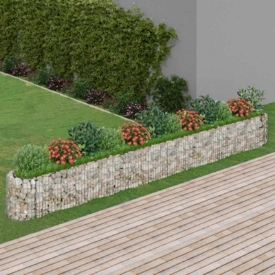 Berkfield Gabion Raised Bed Galvanised Iron 470X50X50 Cm - image 1