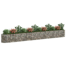 Berkfield Gabion Raised Bed Galvanised Iron 470X50X50 Cm - thumbnail 3