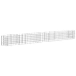 Berkfield Gabion Raised Bed Galvanised Iron 470X50X50 Cm - thumbnail 2