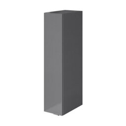 GoodHome Imandra Deep Gloss Grey Bathroom Single Wall Cabinet (H)90Cm (W)20Cm - thumbnail 1