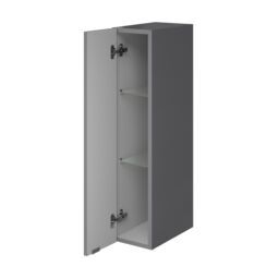 GoodHome Imandra Deep Gloss Grey Bathroom Single Wall Cabinet (H)90Cm (W)20Cm - thumbnail 3