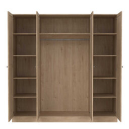 Wyld Haus Cherryfern 4-Door Natural Oak Wardrobe With Framed Doors - thumbnail 8