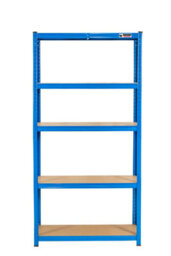 Rhino Racking 6 Bays - 180 X 90 X 45Cm - Blue - 5 Tier Boltless Heavy Duty Garage Shelving Unit - 1000Kg Load Weight