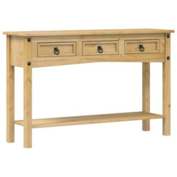 Berkfield Console Table Corona 114X34.5X73 Cm Solid Wood Pine - thumbnail 2