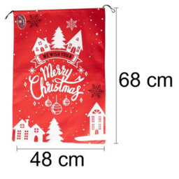 "Shatchi Red Felt ""merry Christmas"" Sack Festive Bag For Gifts And Holiday Decorations" - thumbnail 5