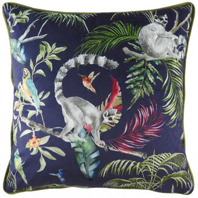 Evans Lichfield Jungle Lemur Lemur Feather Rich Cushion - image 1