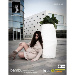 Luminosa Lighting Luminosa Bambu Tall Pot Led Rgb Outdoor Ip65, 120Lm, Opal White, 3Yrs Warranty - thumbnail 4
