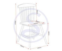 Seconique Emery Chairs Priced Per Pair Solid Pine In White - thumbnail 2