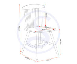 Seconique Emery Chairs Priced Per Pair Solid Pine In White - thumbnail 6