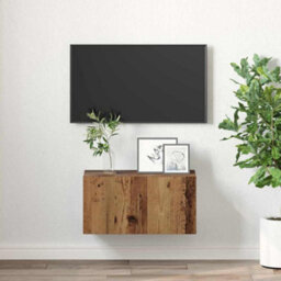Berkfield Stylish Tv Cabinet Old Wood Particle Board Medium Tv Cabinet - thumbnail 4