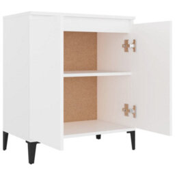 Berkfield Industrial Sideboard White 60X35X70 Cm Engineered Wood - thumbnail 4
