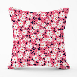 Warren Reed Designer Small Cute White Flower Pattern Outdoor Cushion 45Cm X 45Cm - thumbnail 1