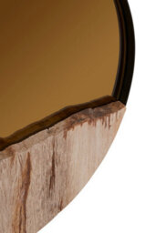 Orsina Petrified Wood Tile Small Round Mirror - thumbnail 5