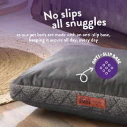 Slumberdown Paws For Slumber Sherpa Pet Bed, Light Grey, Small - thumbnail 4