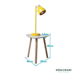 Nöa & Nani Noa & Nani Malme Small Outdoor Side Table For Balcony & Patio In Chalk Grey - thumbnail 4