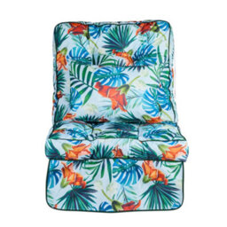 Alfresia Blue Tropical Classic Swing Seat Garden Cushion - thumbnail 2