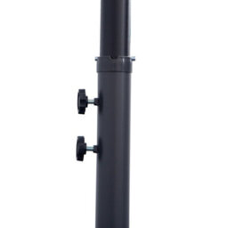 Outsunny 2.7 M Cantilever Shanghai Parasol W/ Crank Handle, Cross Base, Turquoise - thumbnail 8