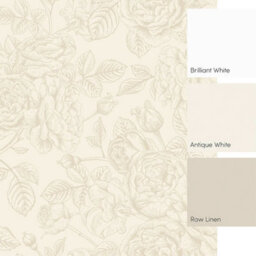 I Love Wallpaper Gentle Roses Mural In Mushroom And Cream - thumbnail 2