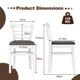 Upholstered Kitchen Chair Modern Dining Chair Set Of 2 - thumbnail 2