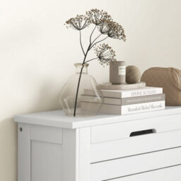 Homcom Narrow Shoe Storage Cabinet With 3 Flip Drawers, White - thumbnail 7
