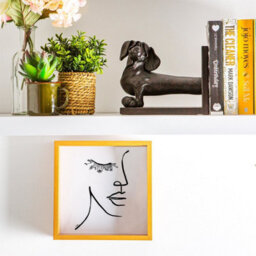 "Nicola Spring 8 X 8"" Deep Photo Frame - Light Wood - 3D Deep Box Picture Frame Portrait Display Case (22.5 X 22.5Cm)" - thumbnail 5