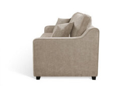 Convertible Beige 3 Seater Sofa Bed For Living Room Nathan - Plush Woven Chenille - Room Delivery - thumbnail 4