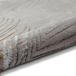 Grey/multi Nature Print Luxurious Modern Easy To Clean Rug For Dining Room-120Cm X 170Cm - thumbnail 5