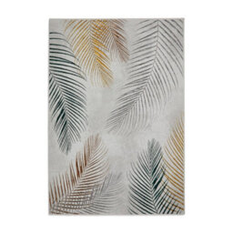 Grey/multi Nature Print Luxurious Modern Easy To Clean Rug For Dining Room-120Cm X 170Cm - thumbnail 7