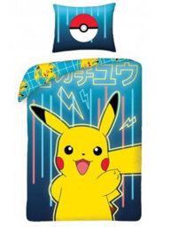 Pokémon Blue Single 100% Cotton Duvet Cover Set - European Size - thumbnail 2