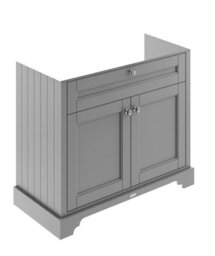 Old London Floor Standing Vanity Unit, Durable 2 Soft Close Door Sink Cabinet With Shelf - thumbnail 1