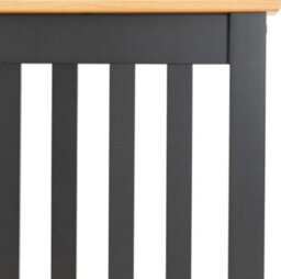 Seconique Monaco 3Ft Single Bed High Foot End In Grey And Oak - thumbnail 5