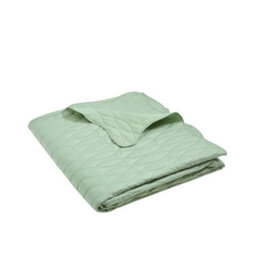 Catherine Lansfield Scallop Waves Quilted 240X260Cm Bedspread Green - thumbnail 3