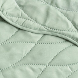Catherine Lansfield Scallop Waves Quilted 240X260Cm Bedspread Green - thumbnail 2