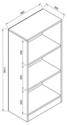 Vcm Wooden Shelf Books Bookshelf Dilos M 3F - thumbnail 4