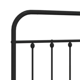 Berkfield Metal Headboard Black 193 Cm - thumbnail 6