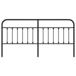 Berkfield Metal Headboard Black 193 Cm - thumbnail 4