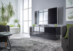 MMT Funiture Designs mmt Clear Glass Tv Stand 115Cm Wide For Up 32 40 50 55 Inch Led 4K Flat Screen Tv's - thumbnail 1